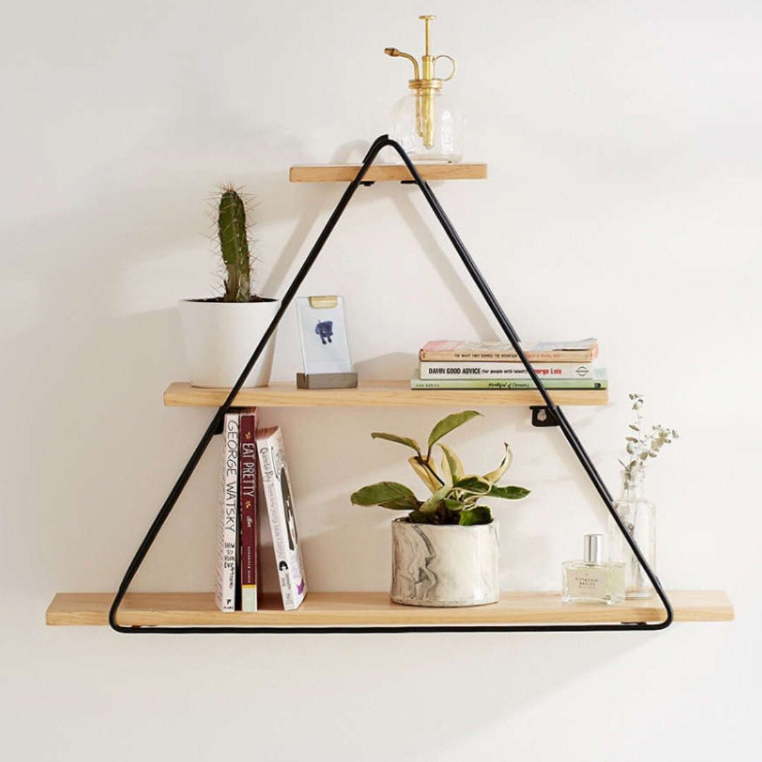 0192 Nordic Triangle Iron Wall Shelves Furniture Home Decor On 0192 Nordic Triangle Iron Wall Shelves
