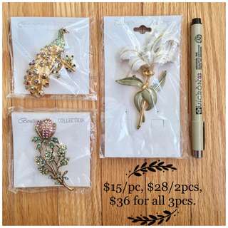 Rhinestone Brooch