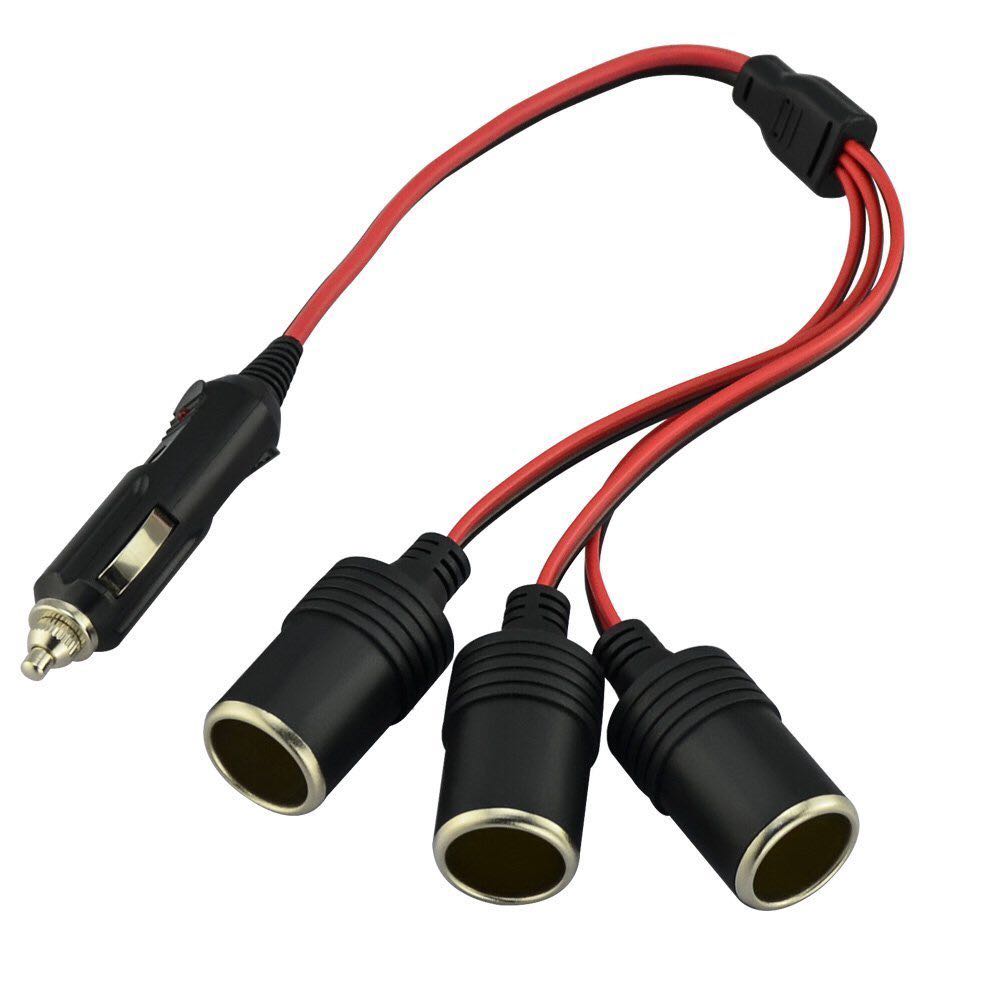 12v 24v Power Charger Adapter 1 To 3 Car Cigarette Lighter 3 Way Splitter Female Socket Plug Connector Adapter With Indicator Car Accessories On Carousell