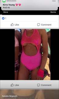 Pink leotard