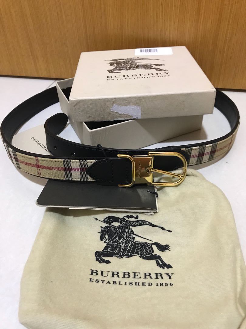 authentic burberry belt