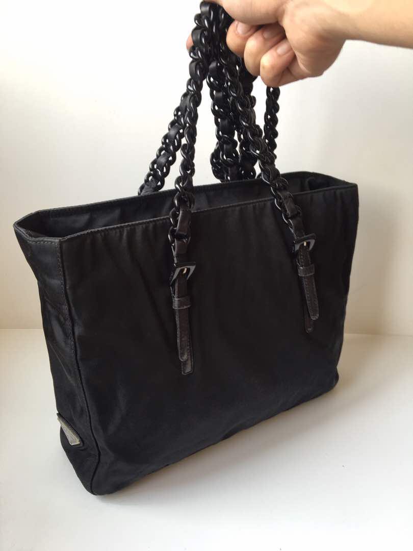 Prada plastic chain bag cheap