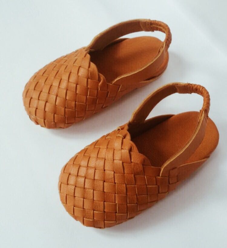 BABY BOY] Woven Leather Shoes | Loafers 