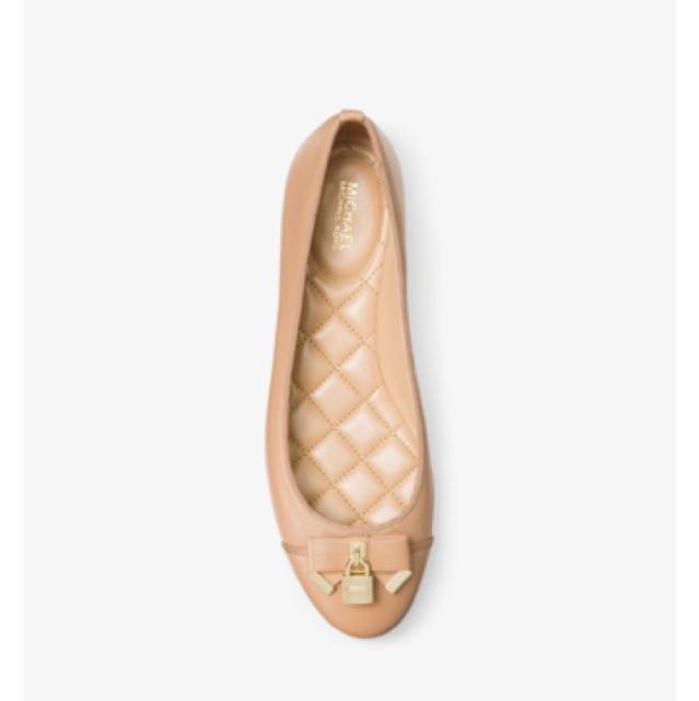 michael kors alice leather ballet flat