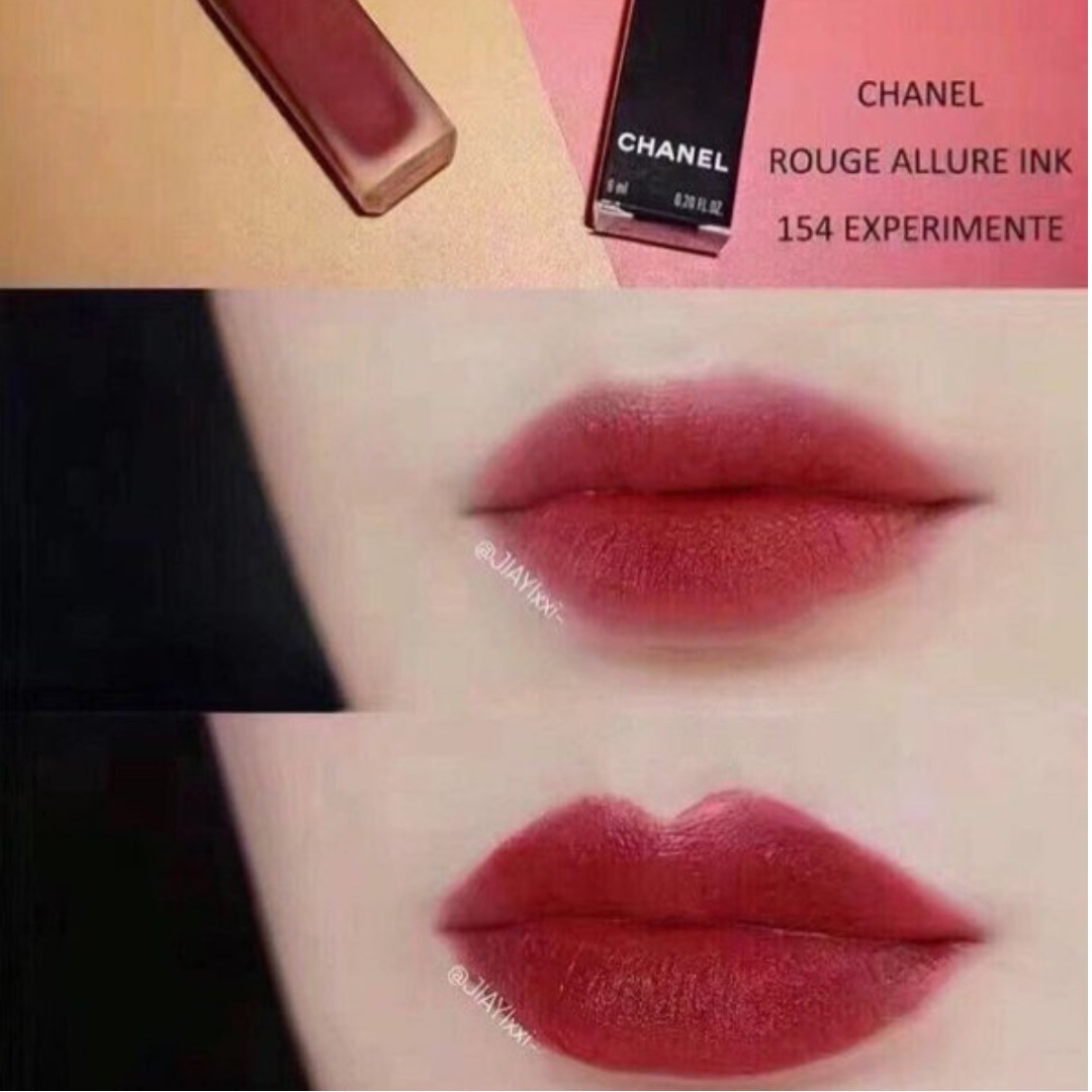 Son Chanel 154 Experimente Đỏ Mận - Son Kem Lì Chanel 154 Cực Hot