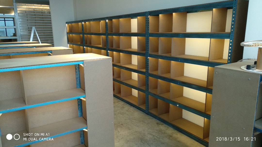 Boxes Display Rack With LED Light ( Boltless ) Custom Made, Furniture ...