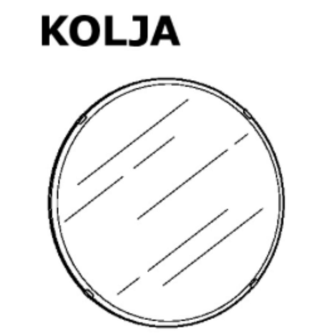 Brand New Ikea Kolja Round Mirror 55cm Diameter Furniture Home Decor On Carousell