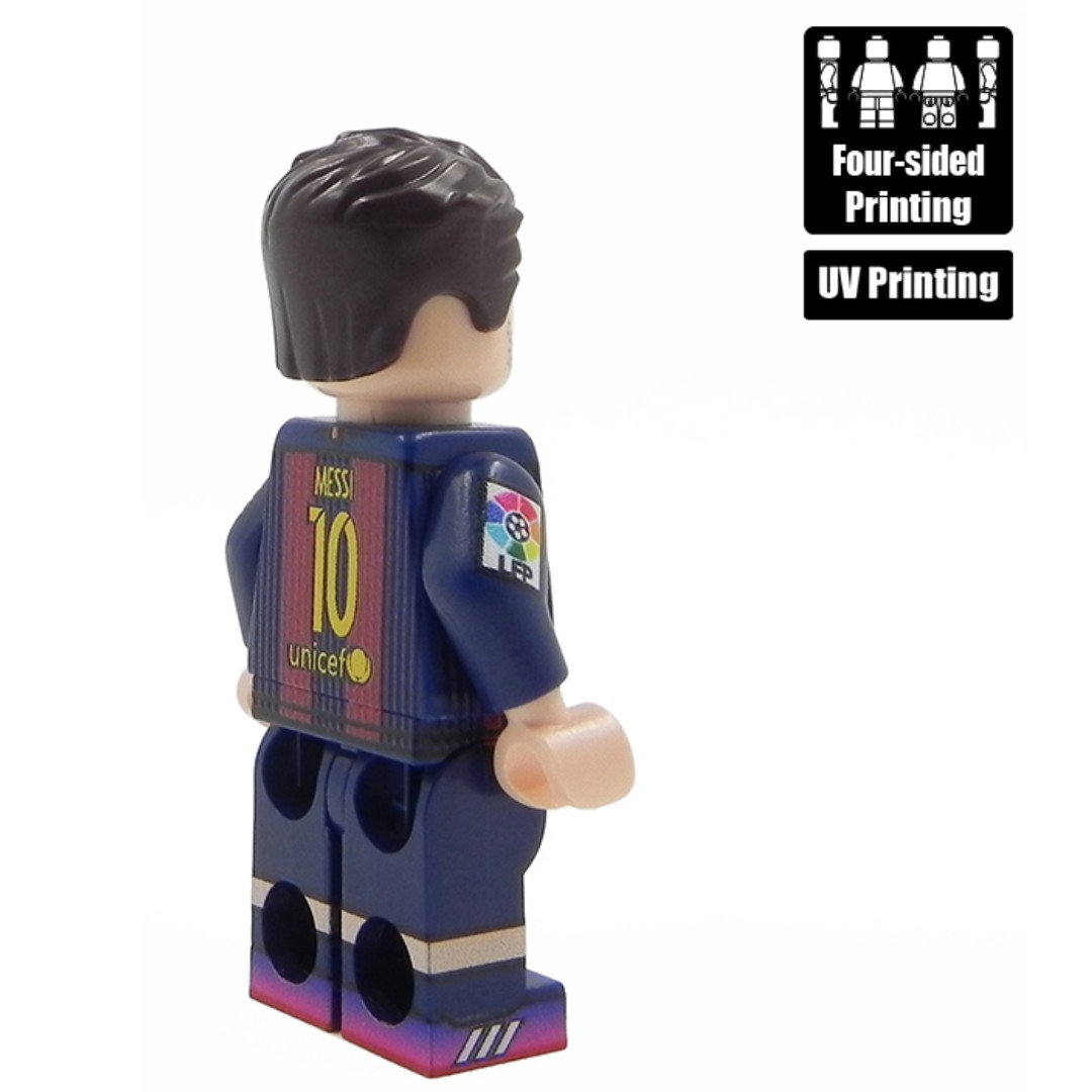 Custom LEGO minifigure Any 19-20 Season Player Messi Ronaldo Your Name UV Print 