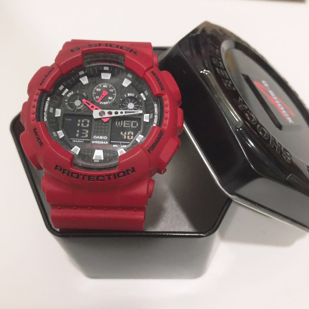 g shock in red colour
