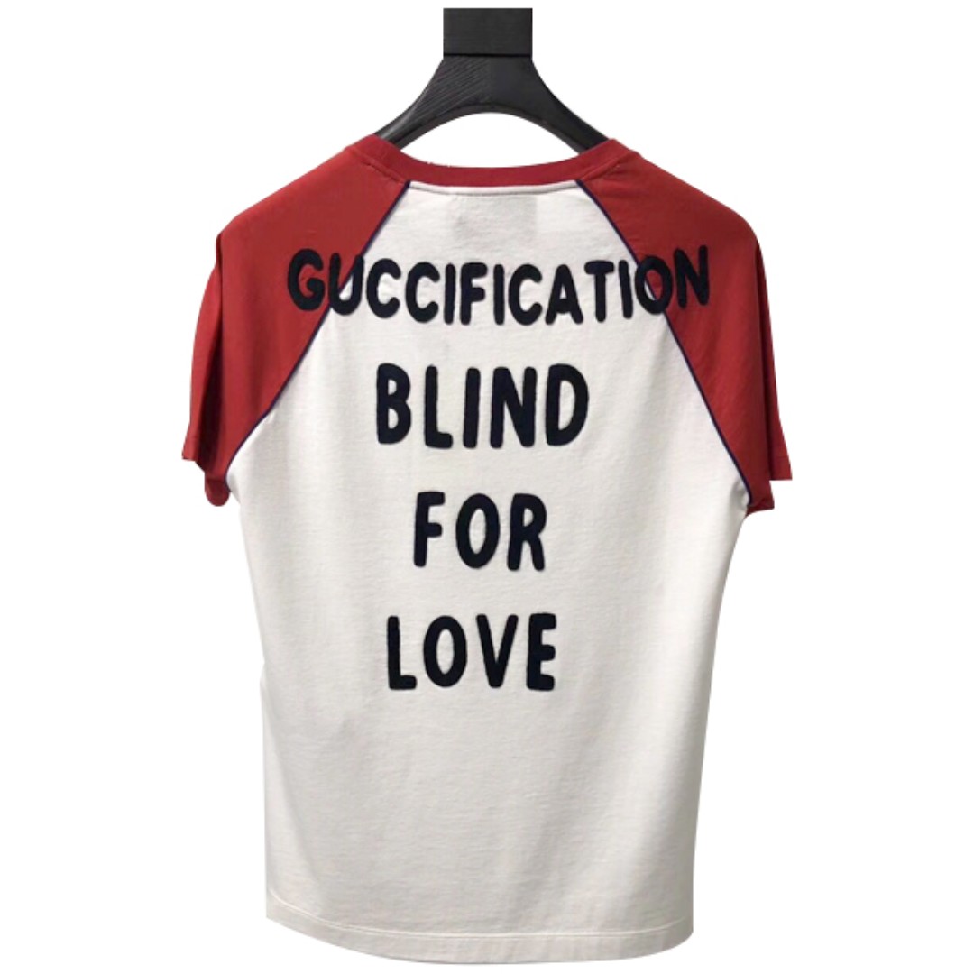blind for love t shirt gucci
