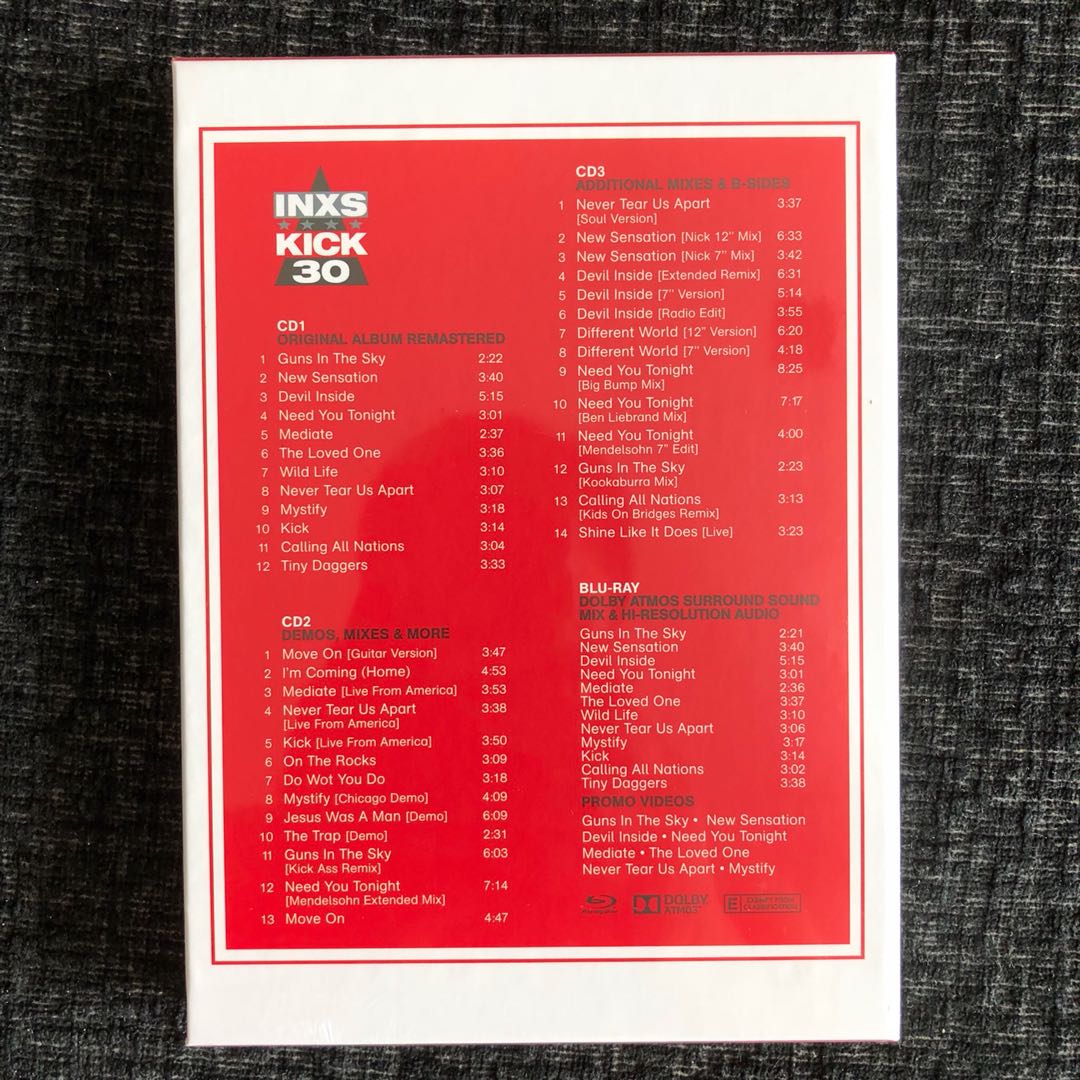 Inxs Kick 30th Anniversary Edition 4 Disc Boxset Music Media Cds Dvds Other Media On Carousell