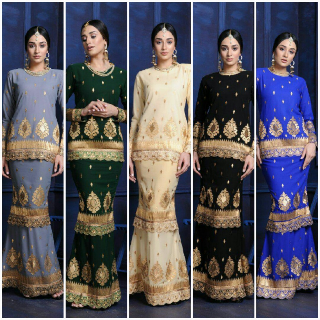 JAIPUR KURUNG SAREE Women s Fashion Muslimah Fashion Baju Kurung sets on Carousell