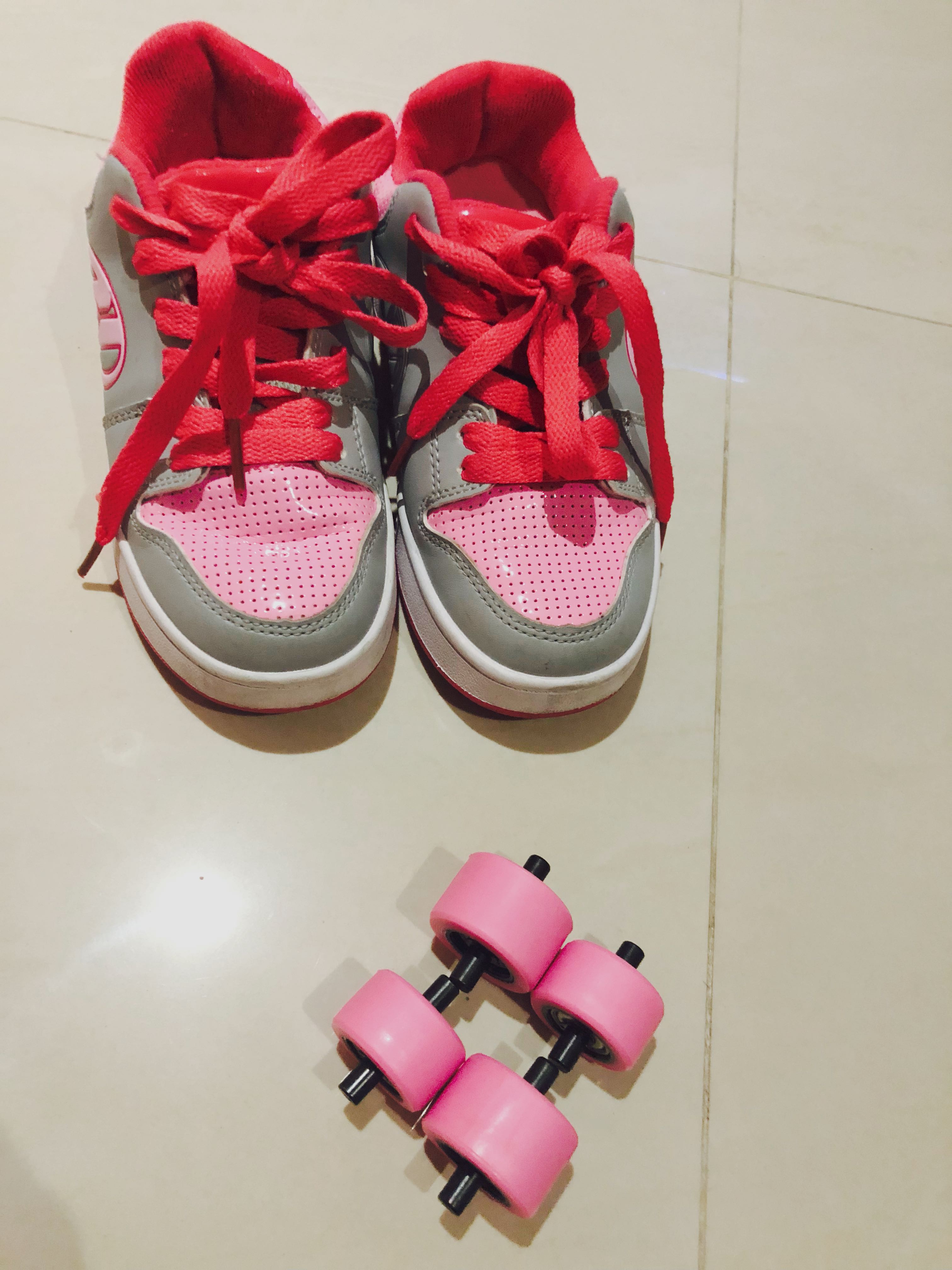 pink heelys size 13
