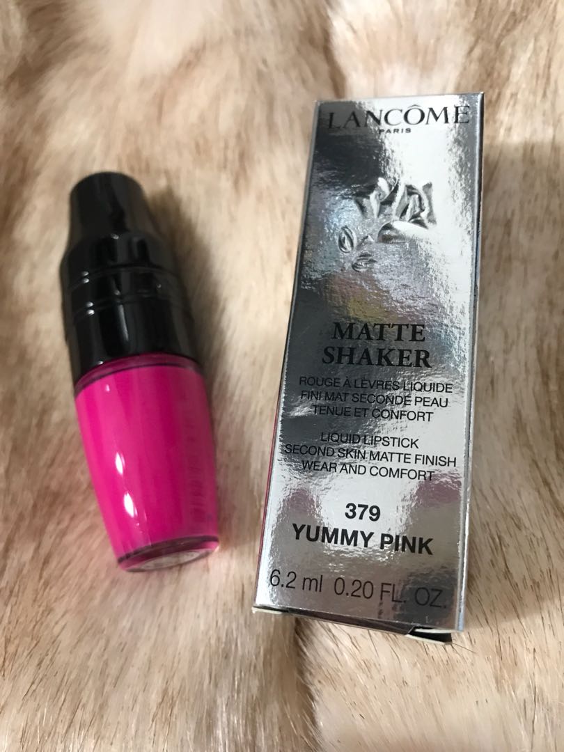 Lancôme Matte Shaker Liquid Lipstick - # 379 Yummy Pink 6.2ml Brasil