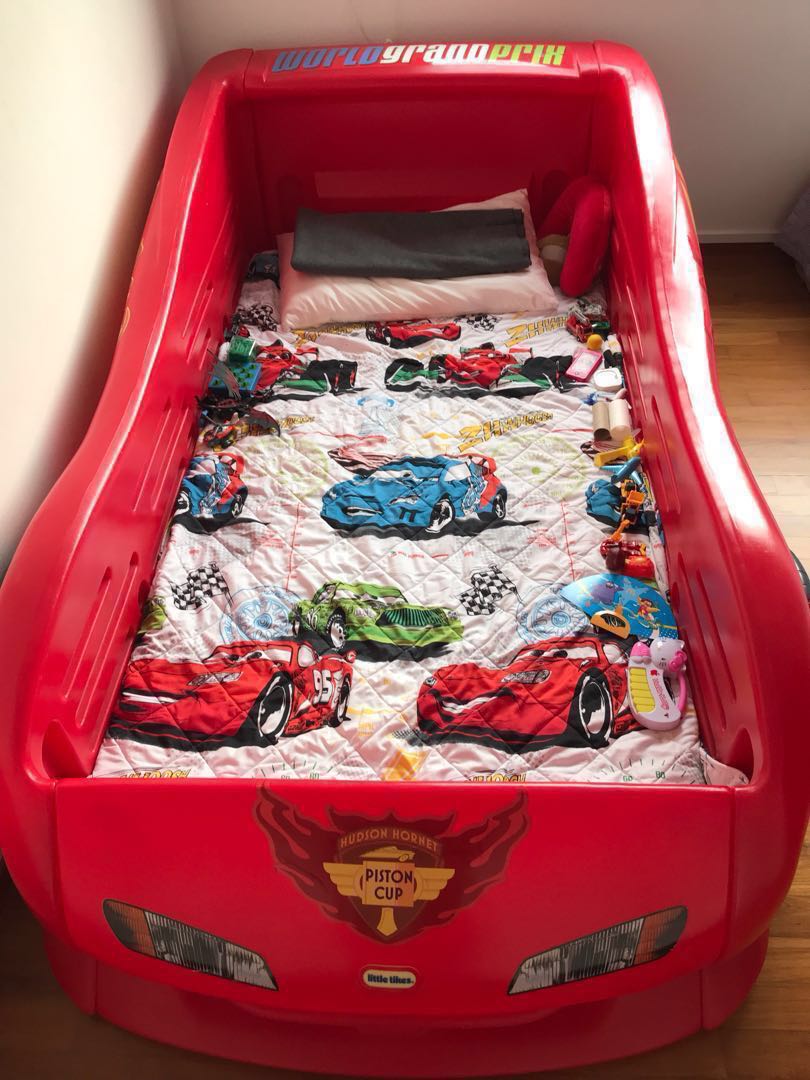 Little Tikes Lightning McQueen Car Bed with Custom Made Mattress
