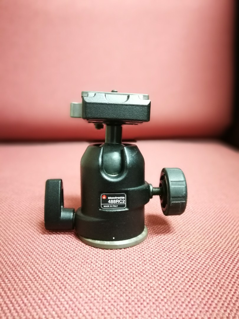 Manfrotto 678B Monopod + Manfrotto 488RC2 Ballhead, Photography ...