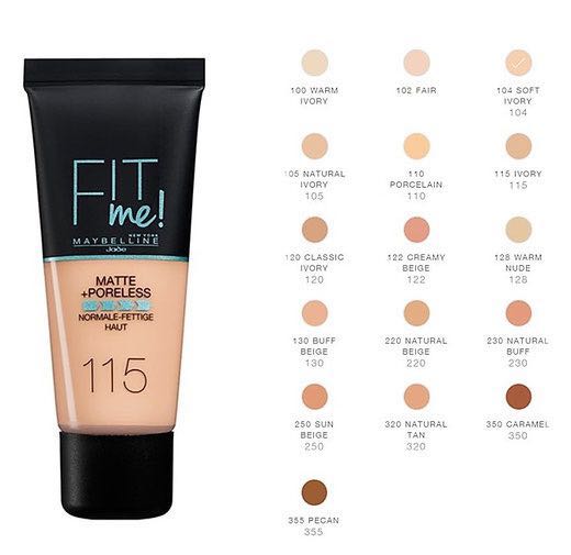 Maybelline Fit Me Matte Poreless Foundation Health Beauty Makeup On Carousell