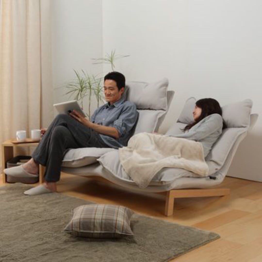 Muji High Back Reclining Sofa 2 Seater