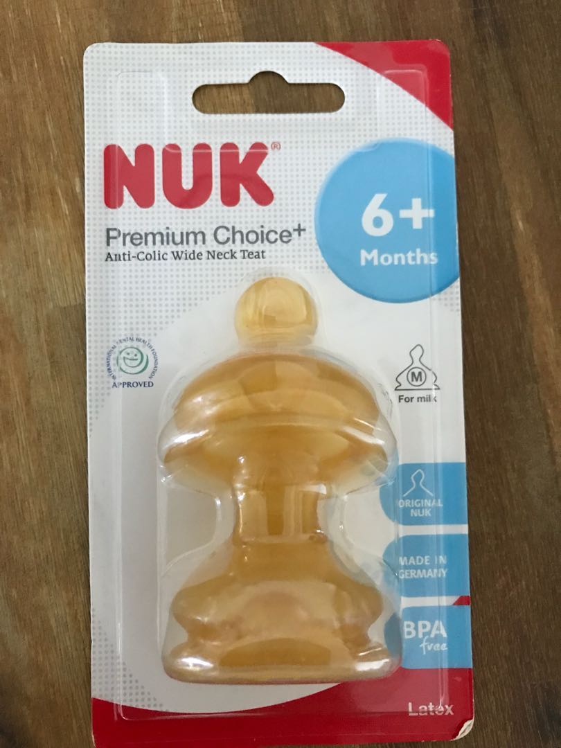 nuk latex teats premium choice size m