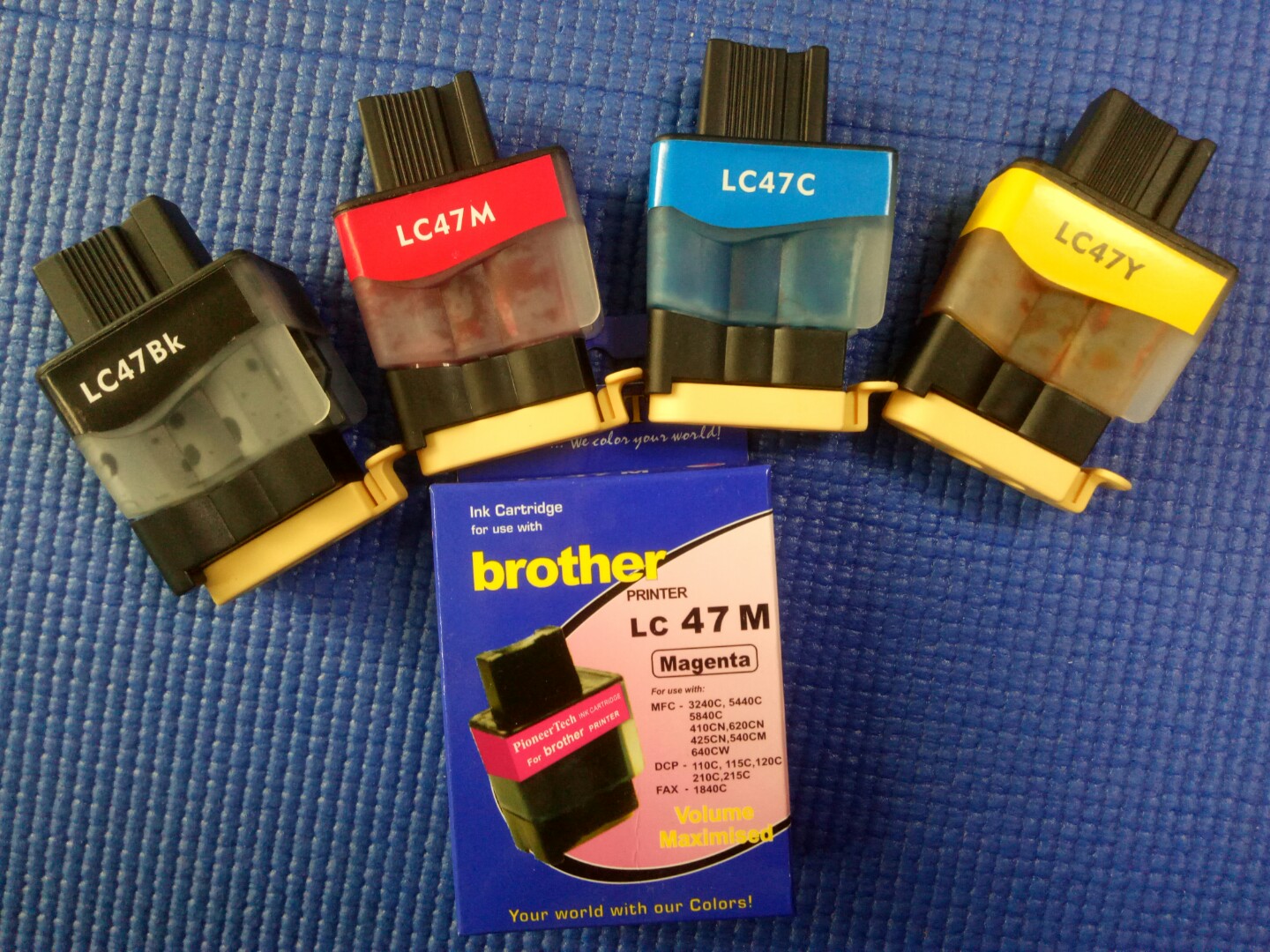 Pioneer tech Brother ink cartridge LC47 (4pcs per set), Hobbies & Toys