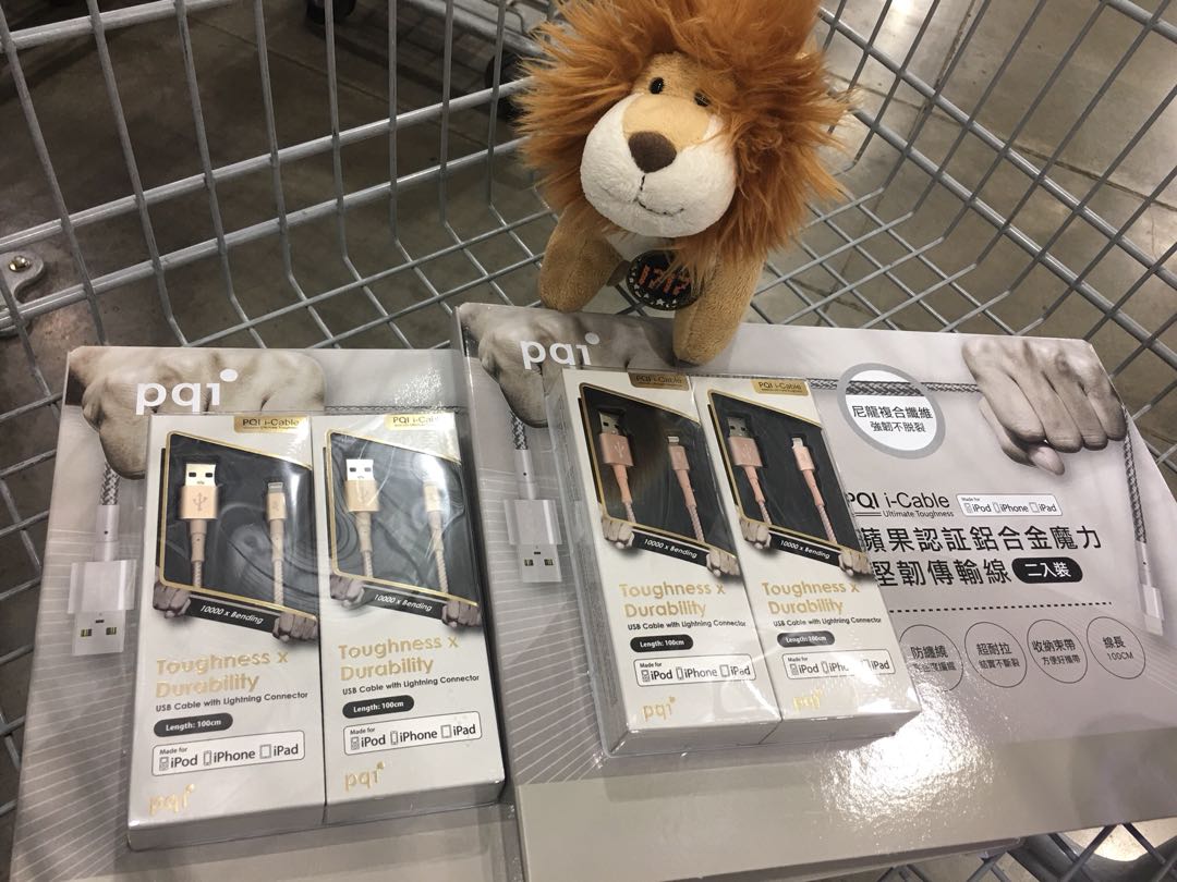 Pqi Lightning Cable 鋁合金耐扯傳輸線 電子產品 其他 Carousell