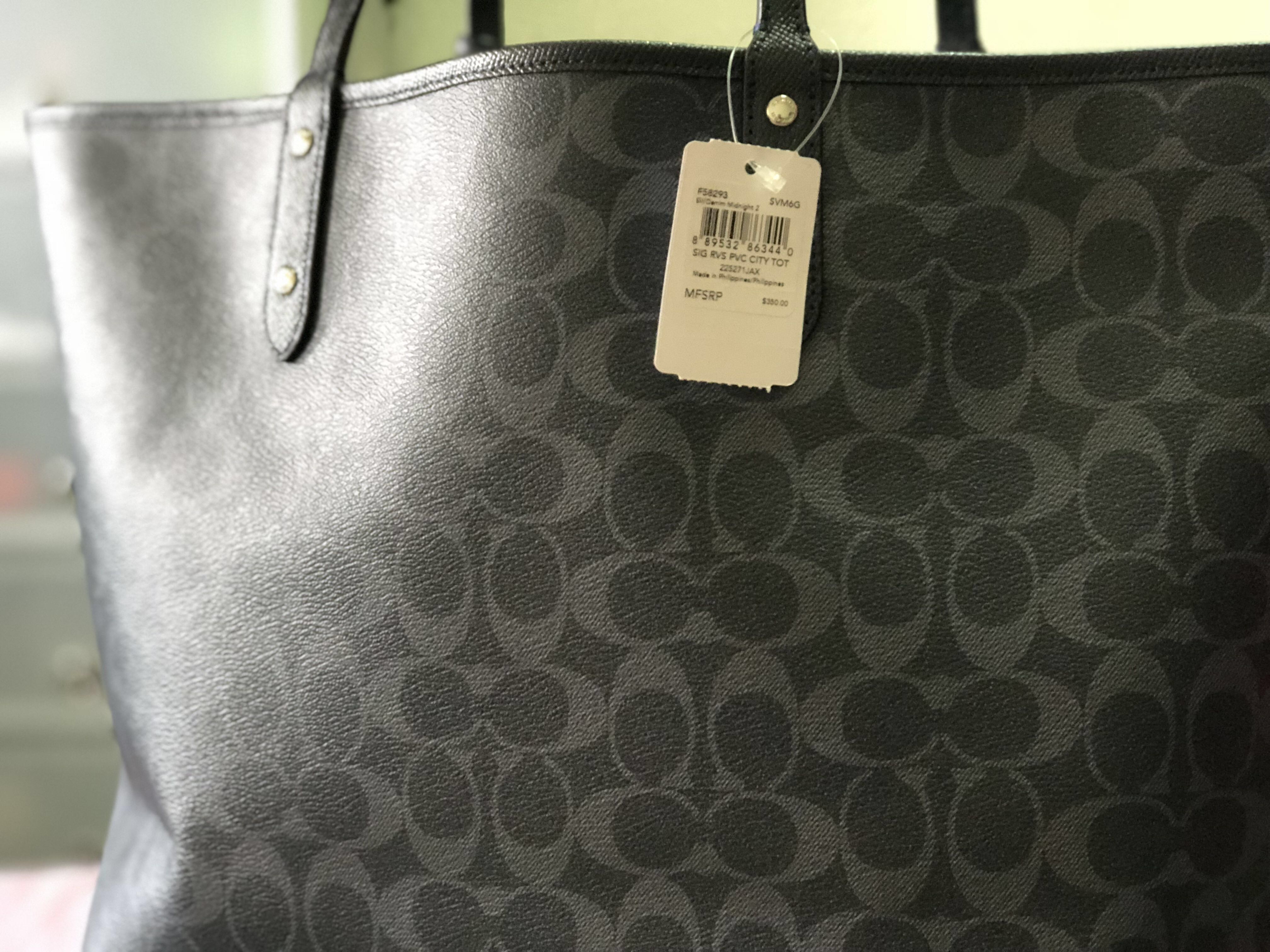 Coach sig rvs on sale pvc city tote