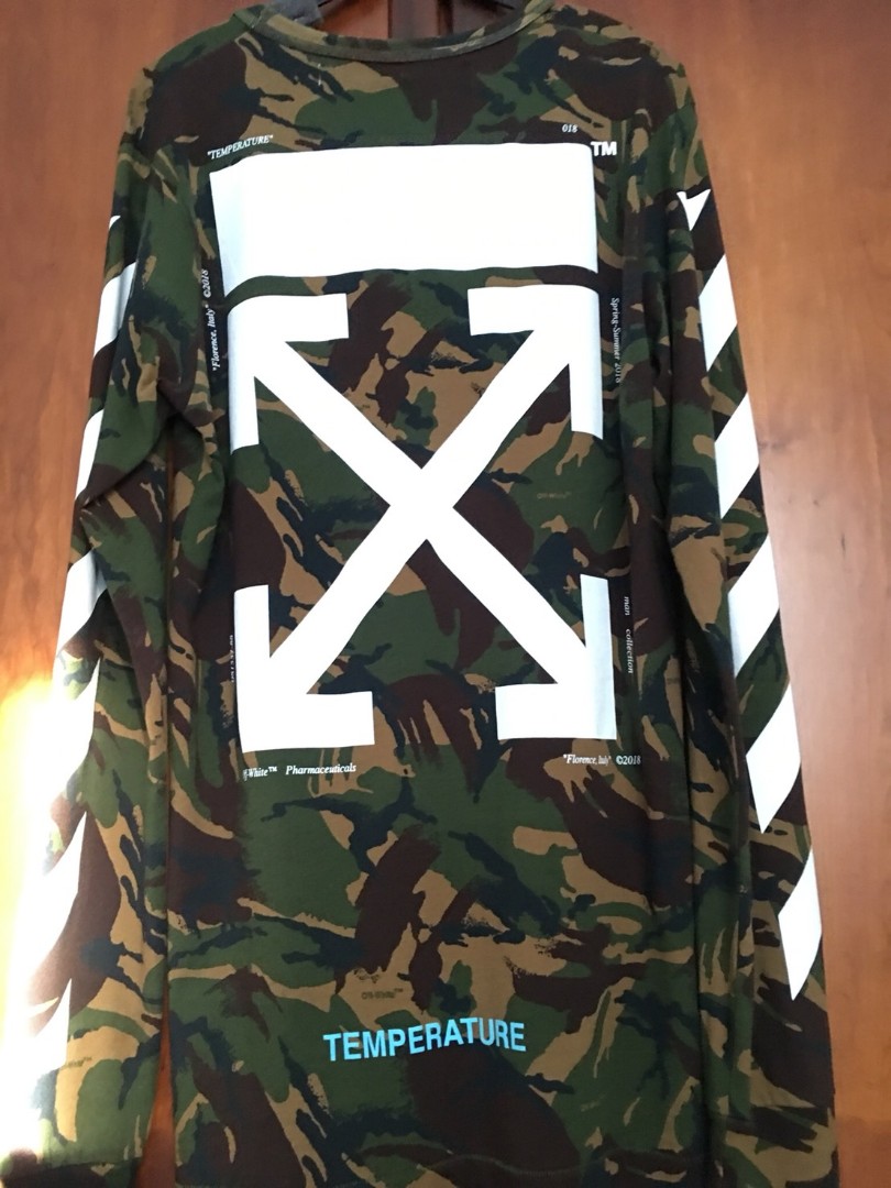 Off white best sale long sleeve camo
