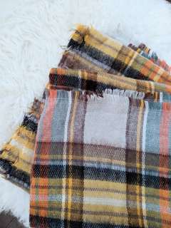 ZARA Plaid Blanket Scarf OS