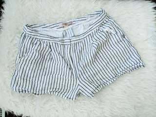 F21 White shorts with stripes sizeS