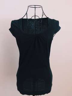 Plain black tee