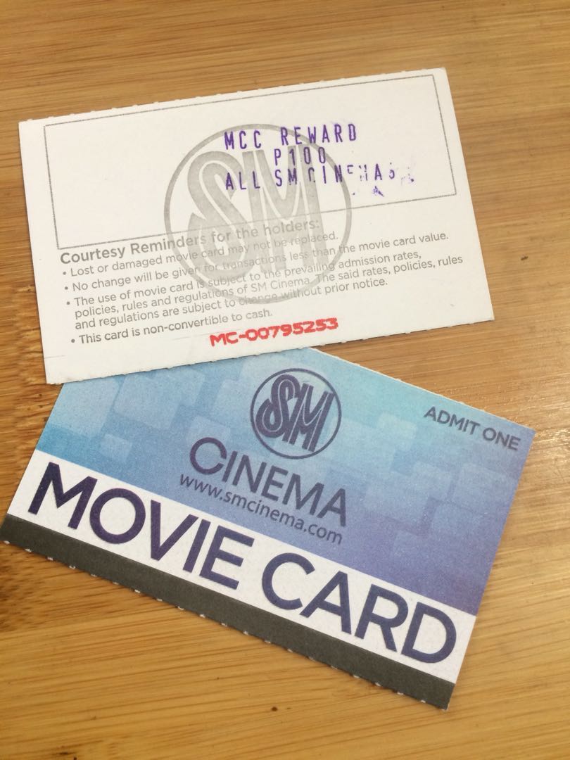200 pesos worth of SM movie card, Tickets & Vouchers, Store ...