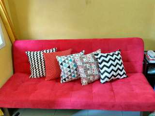 Sarung bantal + bantal sofa