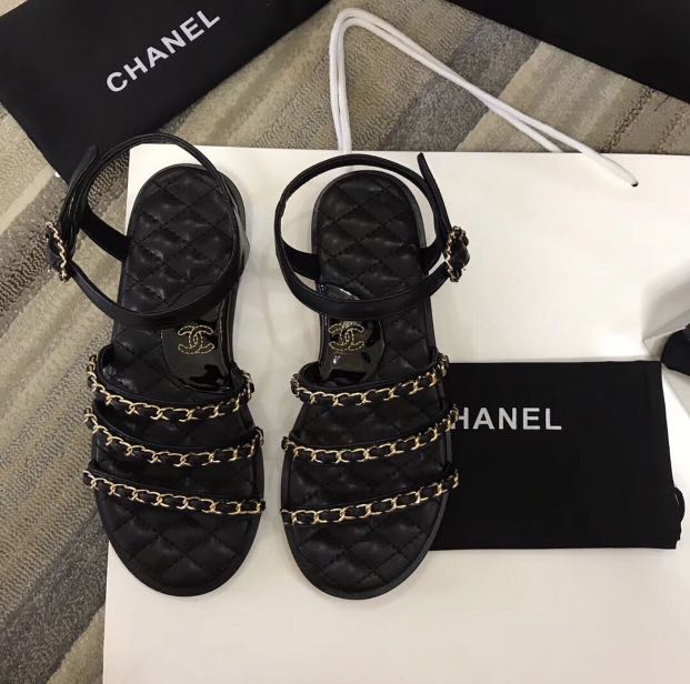 chanel jelly sandals 2018