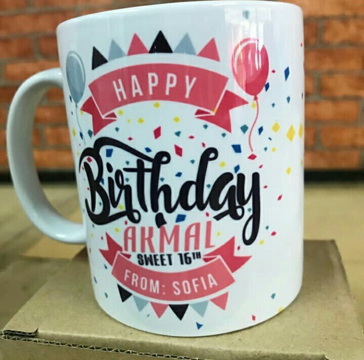 Design Gelas Mug Ultah 80 Tahun Contoh Desain Mug Ulang Tahun Mugs