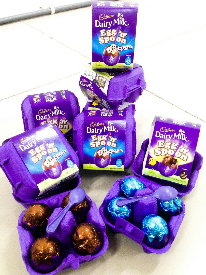 Dairy milk,egg and spoon, Food & Drinks, Packaged & Instant Food on