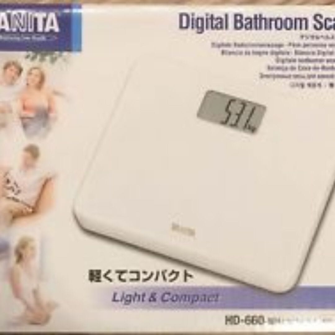 Digital Bathroom Scale All White Hd660 Tanita Brand Bought At Digital Bathroom Scale All White Hd660 Tanita Brand Bought At Tangs Furniture Others On Carou