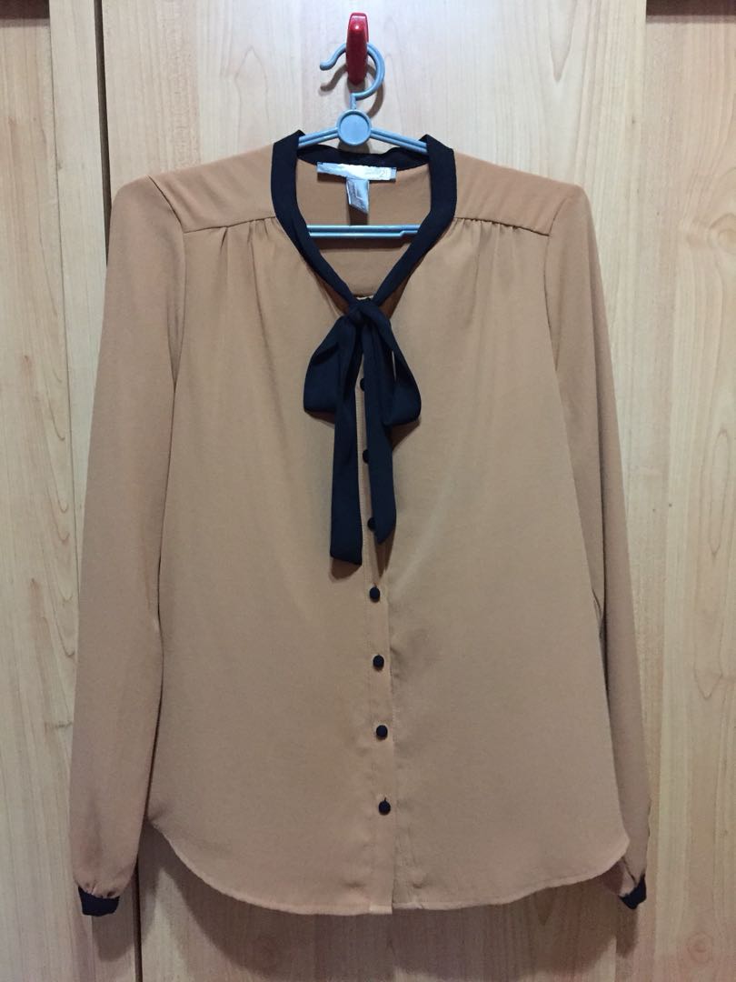 bow tie blouse forever 21