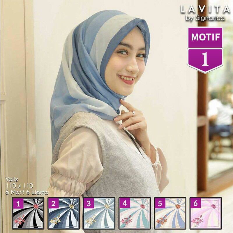 Jilbab Segi Empat Bahan Pollycotton Womens Fashion Muslim Fashion
