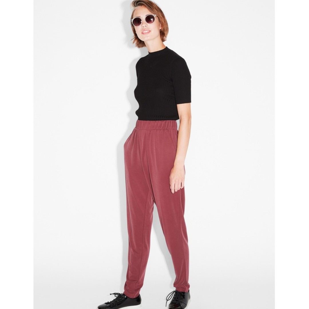 soft tapered trousers