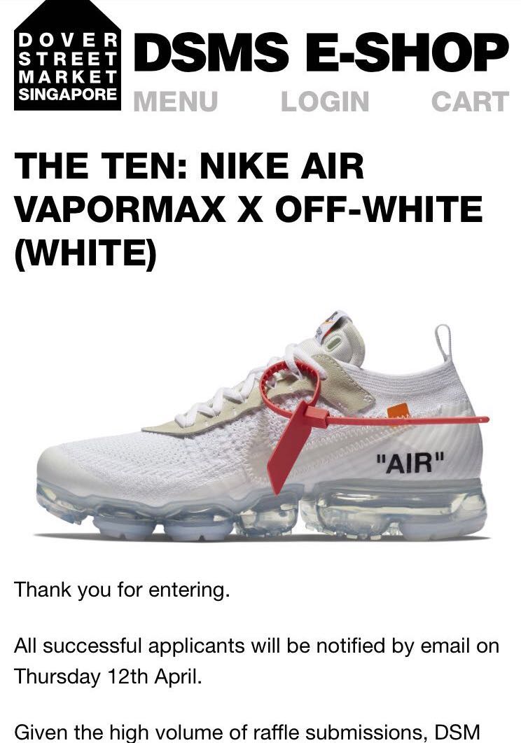 Ow discount x vapormax