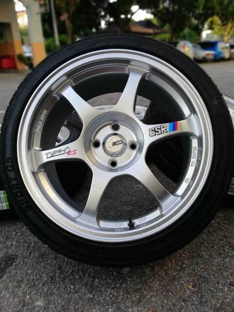 SSR Type C rim second + tayak baru Size : 17" 8jj et35 Pcd 