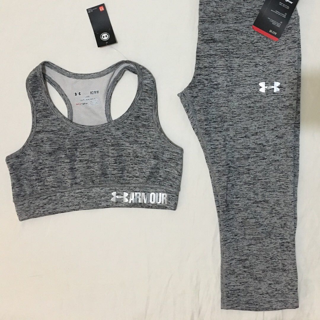 Under Armour Dri Fit Active Wear Set Sports Bra Capri On Carousell