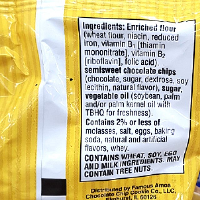 USA Mini Famous Amos Chocolate Chip Cookies packet, Food ...