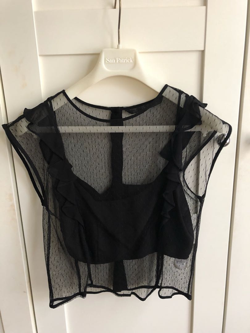 zara trafaluc black top