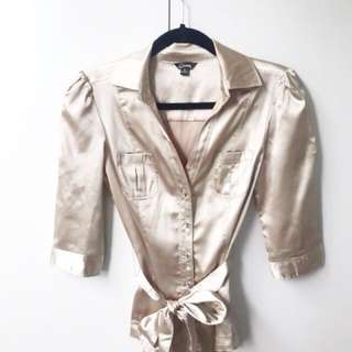Gold Shirt Guess