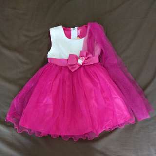Gaun anak Pink