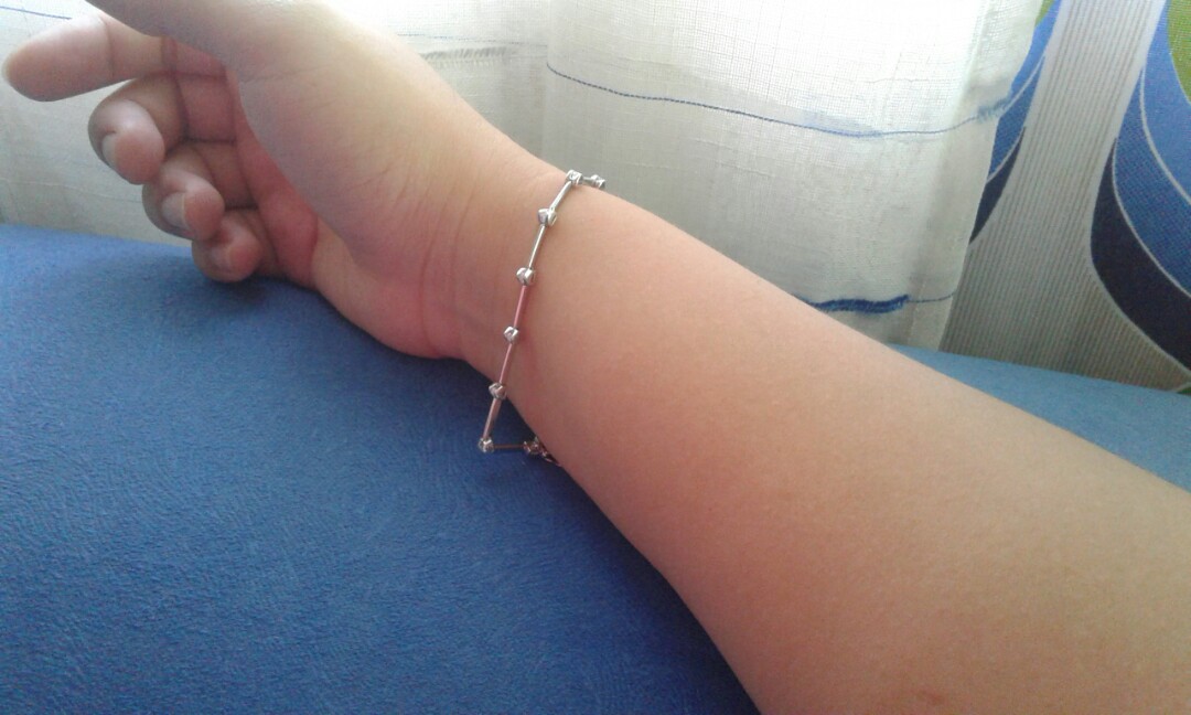 18k Whitegold Bracelet with real diamonds (Category: Bracelets) located in Cavite. Submitted by marie_xcess (Listing ID 164462420, Image 3). Description: Pawnable Certificate of Authencity is included 4.9 grams , 17.5 Length with 13pcs 0.5ct of diamonds Very nice in actual.