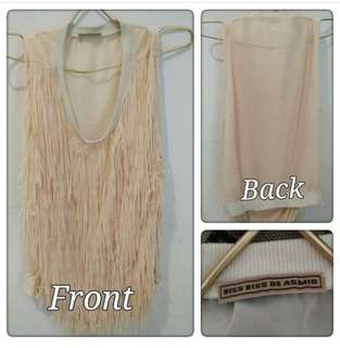 Fringe Nude Top