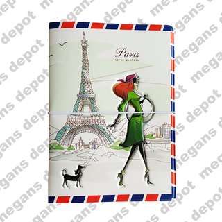 Paris Carte Postale 3D Passport Holder