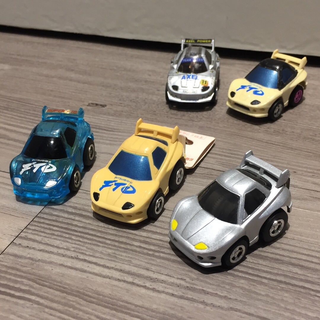 舊款絕版tomy Takara Tomica Choro Q 三菱mitsubishi Fto 一套三部送後面兩部 玩具 遊戲類 玩具 Carousell